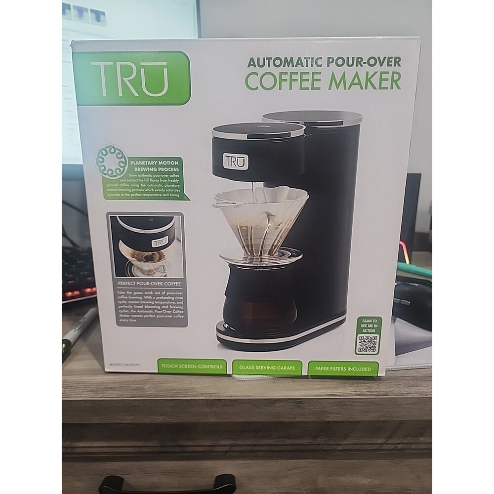 TRU Automatic Pour Over Coffee Maker with Digital Controls NEW in Box - Picture 5 of 6